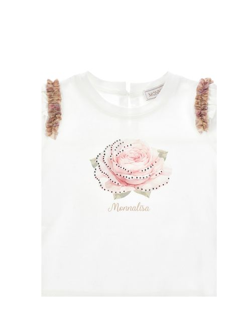 T-shirt, bambina, con galette. MONNALISA | 39H602 80020001